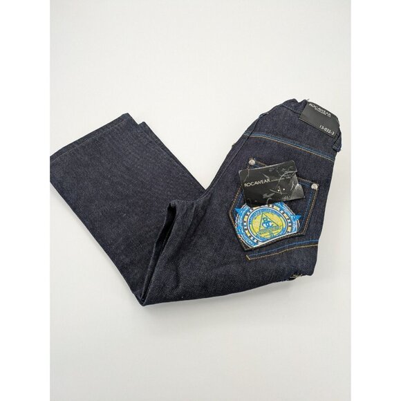Rocawear Boys Straight Leg Jeans Size 6 Blue Adjustable Waist Original Fit Denim - Picture 1 of 10